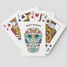 Baralho Spirit Animal Sugar Skull Design on Tarot Cards