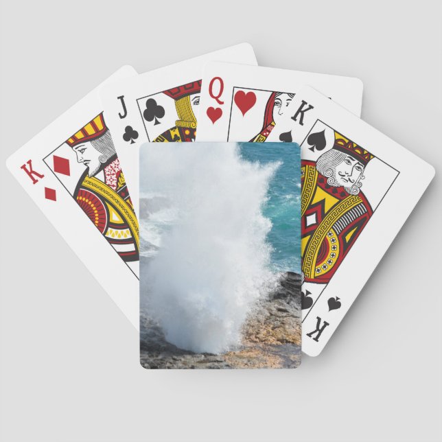 Baralho Spouting Horn em Kauai, Havaí (Verso)