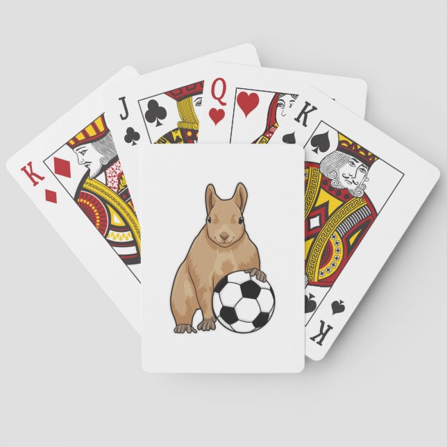 Baralho Squirrel at Soccer Sports (Verso)
