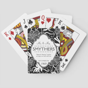 Baralho Sr. e Sra. Aniversário Personalizado ou Casamento 