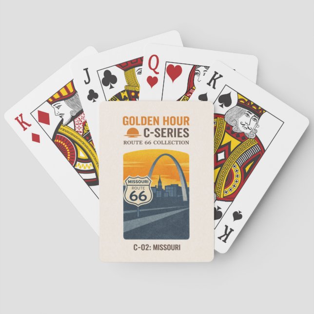 Baralho St. Louis Centennial Gateway Sunset Deck (Verso)