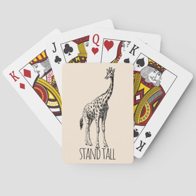 Baralho Stand Tall Graceful Giraffe (Verso)