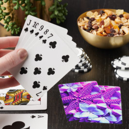 Baralho Starfish with Flowers Playing Cards