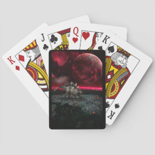 Baralho Stegossauro em cena dramática