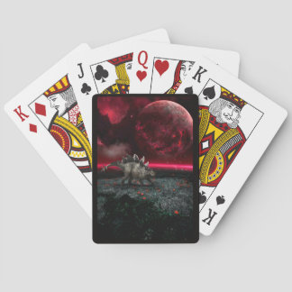 Baralho Stegossauro em cena dramática