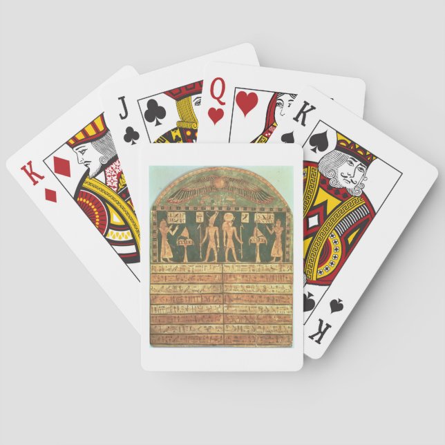 Baralho Stele de Horsiese, período atrasado (madeira (Verso)