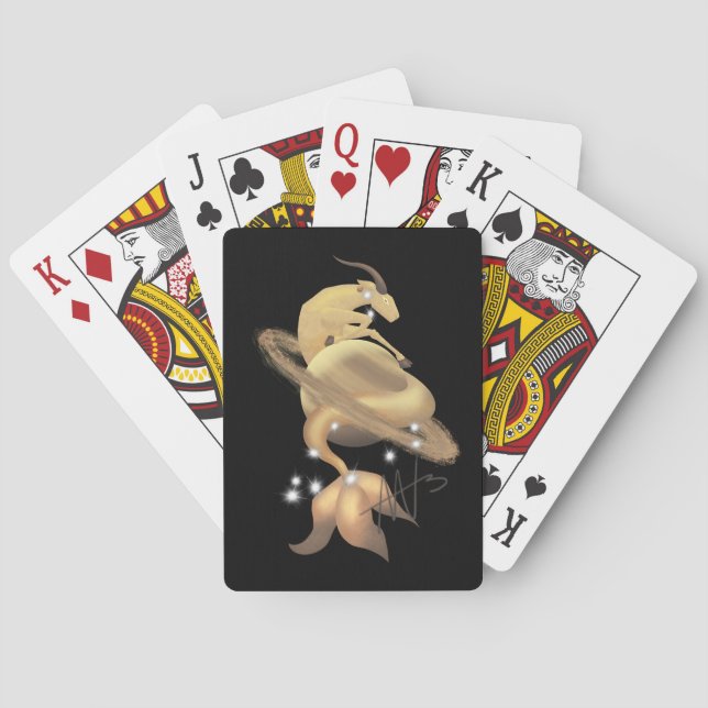 Baralho Stellar Capricorn Saturn Zodiac (Verso)