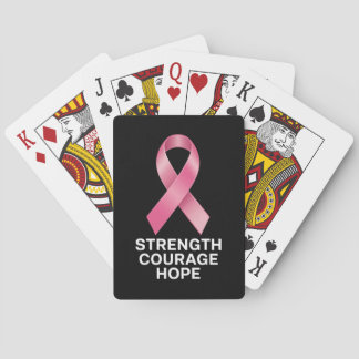 Baralho Strength Courage Hope – Cancer Awareness Survivor 