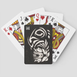 Baralho Stripe Branca e Preta de Gato Personalizado