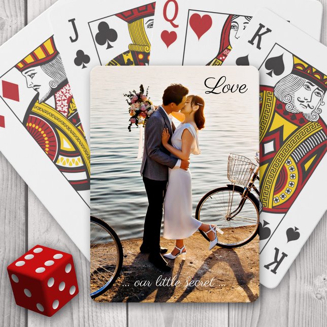 Baralho Sua Foto Ama Casamento Jogando Cartões (Deck of playing cards featuring your own favorite photo)