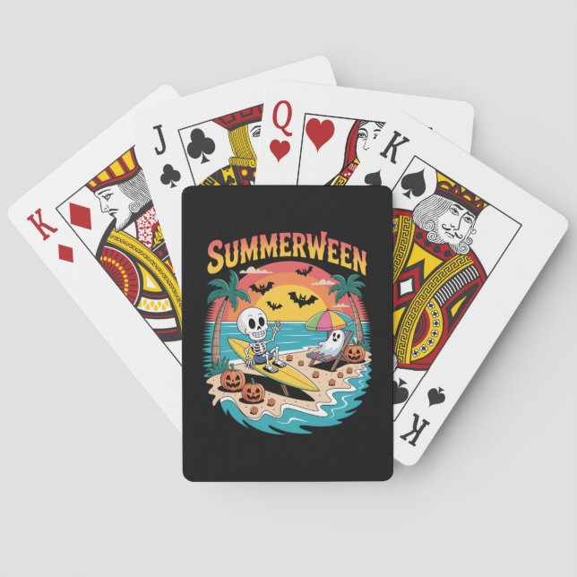 Baralho Summerwin Skeleton Halloween (Verso)