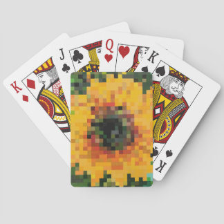 Baralho Sunflower Bright Floral Pixel Art
