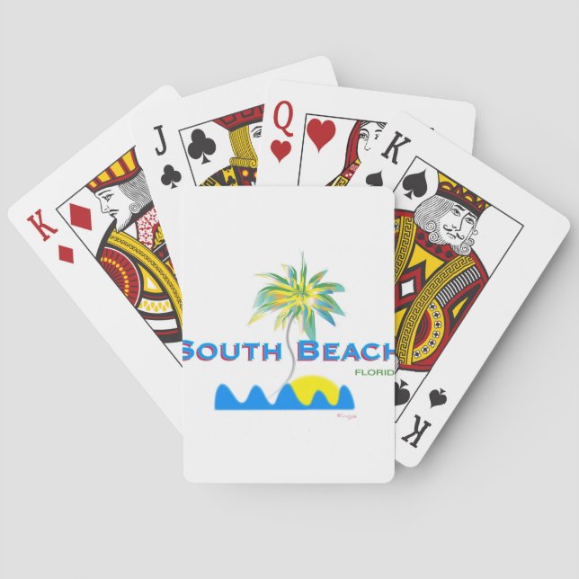 Baralho Sunny South Beach, Florida (Verso)