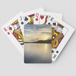 Baralho Sunrise sobre o Lago Wildcat