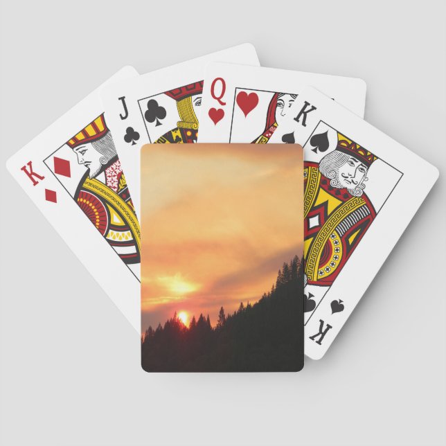 Baralho Sunset Suave sobre as montanhas... (Verso)