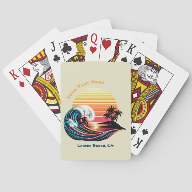 Baralho Surfar no Sunset (Verso)