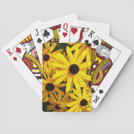 Baralho Suspensões de Olhos Pretos Amarelos Florais