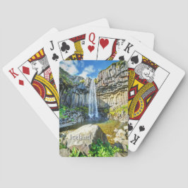 Baralho Svartifoss Waterfall, Islândia