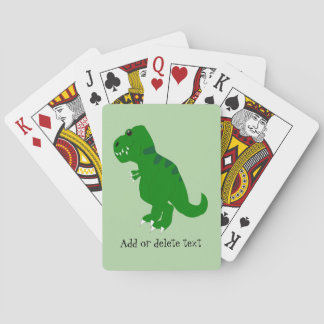 Baralho T Rex Design Qualquer Cor de Fundo Personalizado