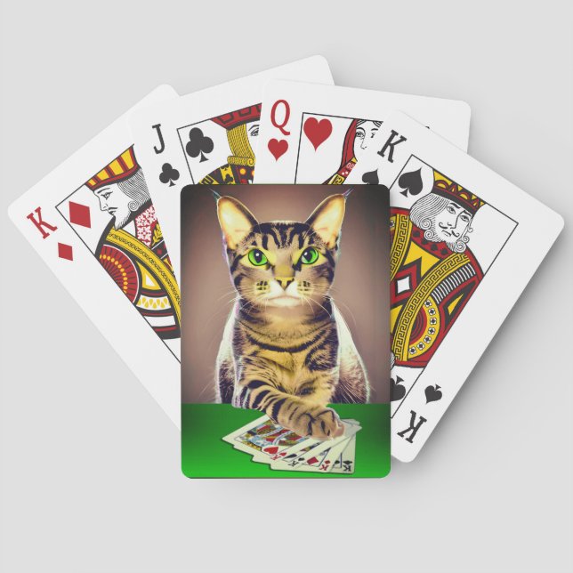 Baralho Tabby Cat Playing Poker (Verso)