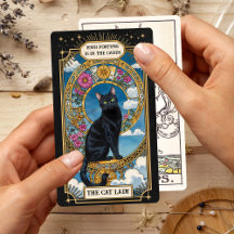 Tabuleiro de Tarot de Gato Preto Personalizado