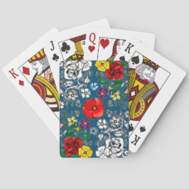 Baralho Tapis de fleurs au coquelicot