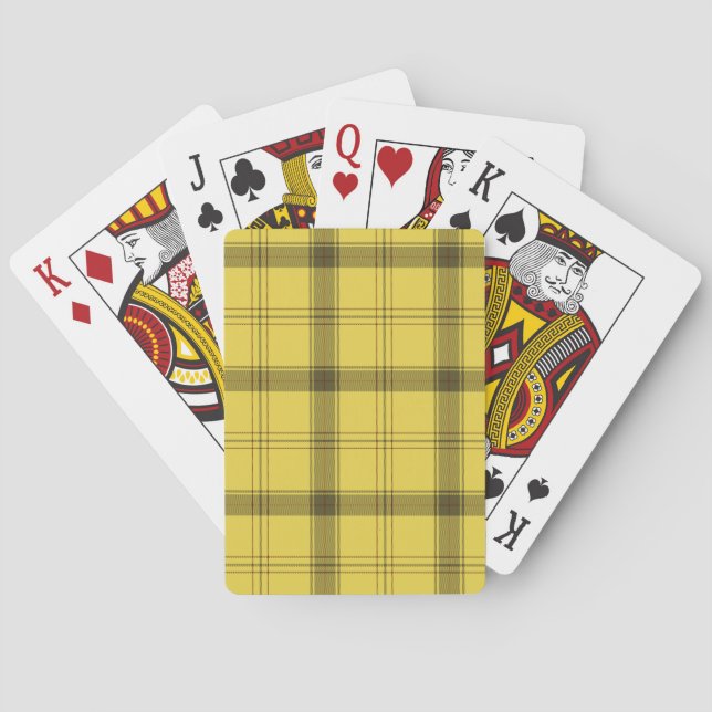 Baralho Tartan Amarelo Escocês (Verso)