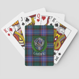 Baralho Tartan e Brasão do Clã Escocês Guthrie