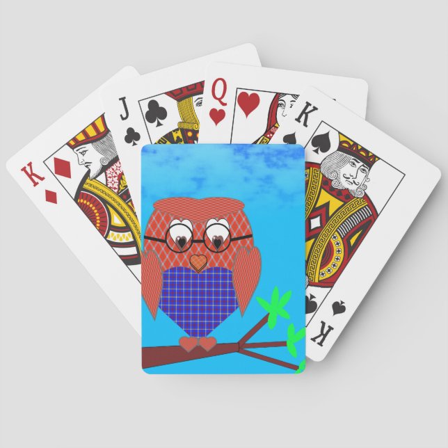 Baralho Tartan e Hearts Owl (Verso)