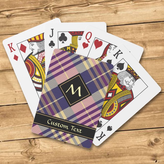 Baralho Tartan roxo, Dourado e azul (Criador carregado)