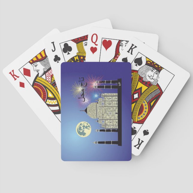 Baralho Tasch Mahal Índia cartas de jogar 3 (Verso)