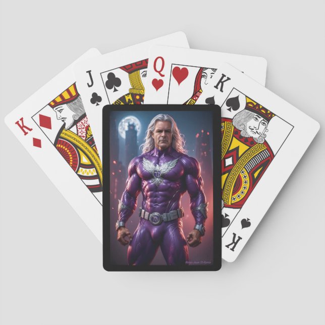 Baralho TD Fenix. Meu Super-herói. Poder roxo! (Verso)