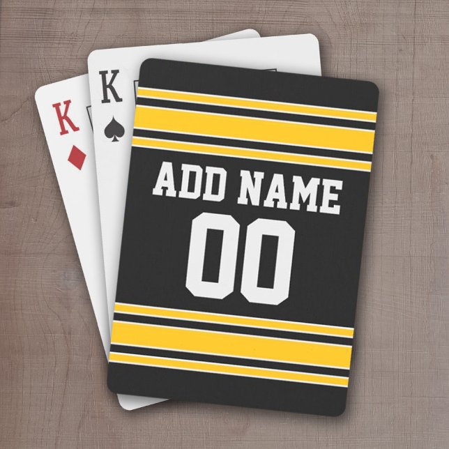 Baralho Team Jersey com nome e número personalizados (Football Jersey personalized playing cards)