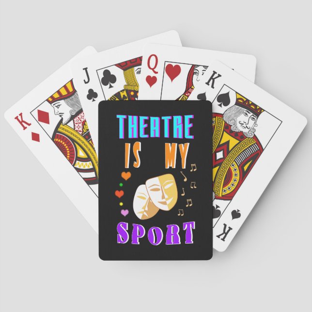 Baralho Teatro É Meu Ator De Esporte Drama (Verso)
