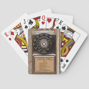 Baralho Telefone antigo telefone celular com telefone rota
