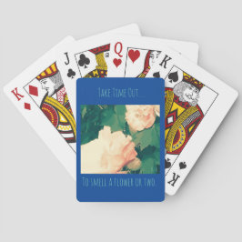 Baralho Tema de encorajamento floral