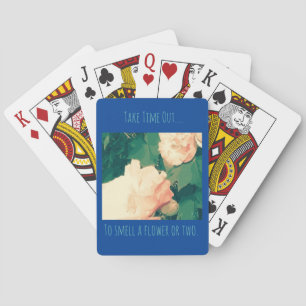 Baralho Tema de encorajamento floral