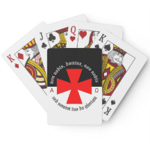 Templar Cavaleiro Alfa-Ômega Não-Nobis Domine