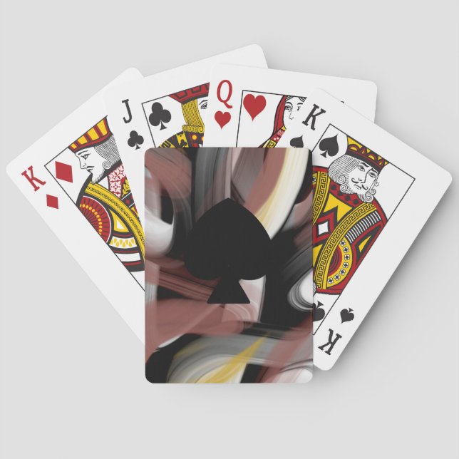 Baralho Tendência das placas de reprodução clássicas Abstr (Verso)