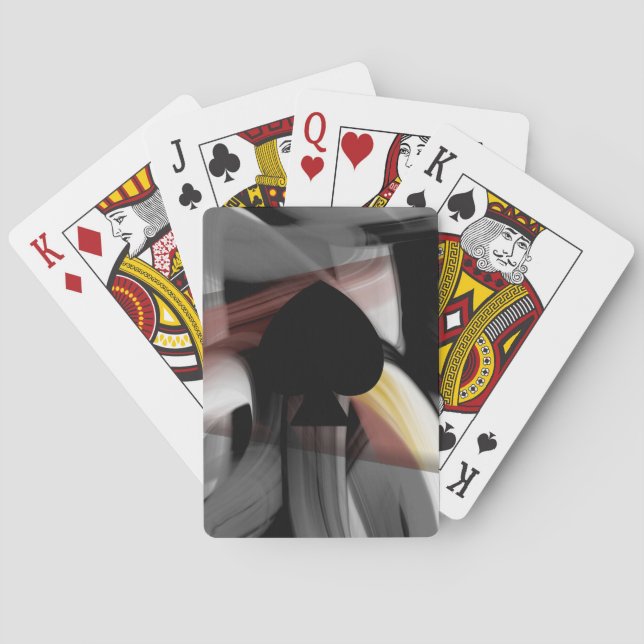 Baralho Tendência das placas de reprodução clássicas Abstr (Verso)