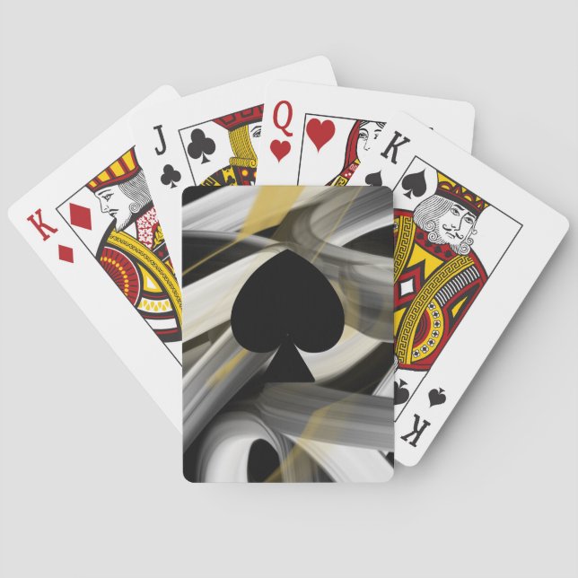 Baralho Tendência das placas de reprodução clássicas Abstr (Verso)