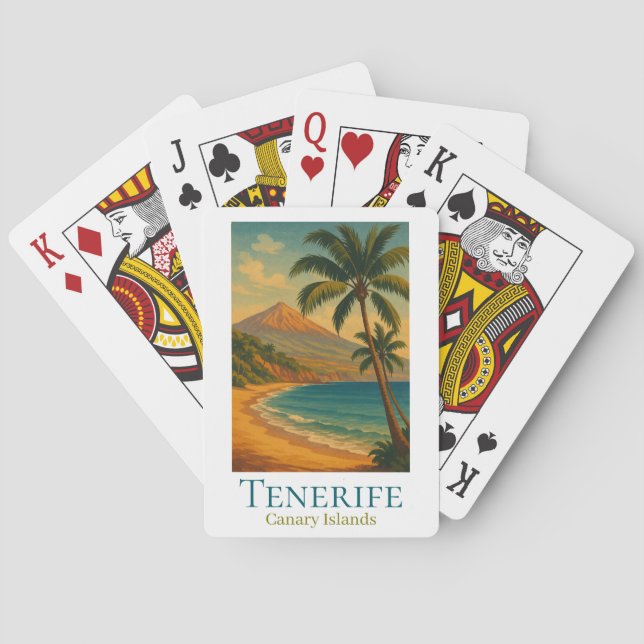 Baralho Tenerife Ilhas Canárias Monte Teide Ilha Espanhola (Verso)