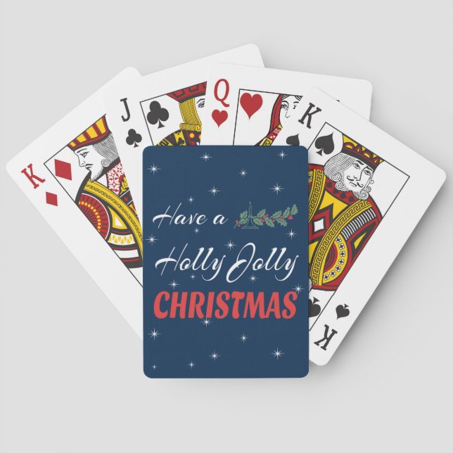 Baralho Tenha um Natal Holly Jolly (Verso)