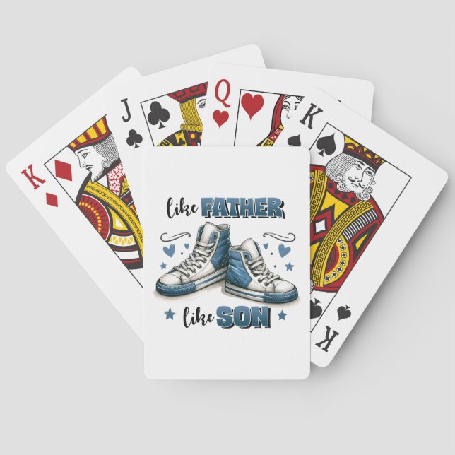 Baralho Tênis Azuis Como Pai, Como Filho (Verso)