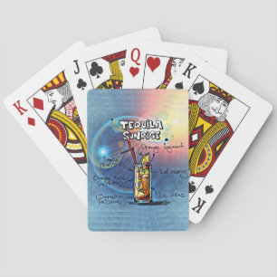 Baralho Tequila Sunrise Cocktail ( nº 7 /12 Conjunto de R