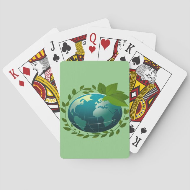 Baralho Terra do amor | Eco Globe | Planeta Verde (Verso)