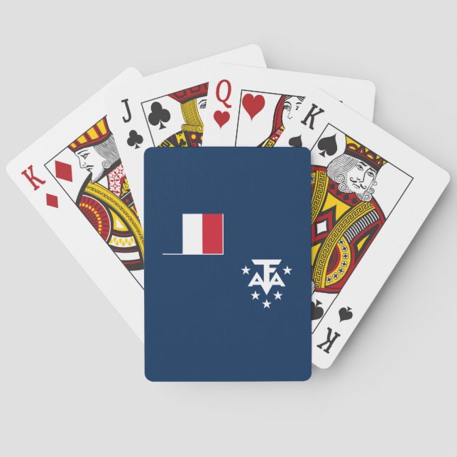 Baralho Terras Austrais e Antárticas Francesas (Verso)
