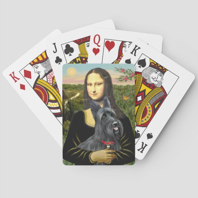 Baralho Terrier escocês de Mona Lisa ( nº 1) (Verso)