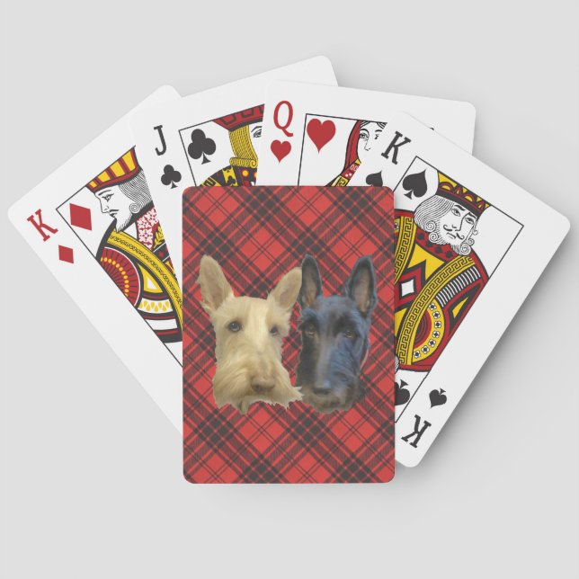 Baralho Terriers Escoceses Trigo e Preto (Verso)