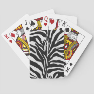 Baralho Teste padrão da pele da zebra